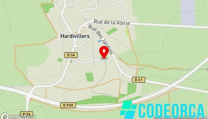Ad -  Carte - Hardivillers