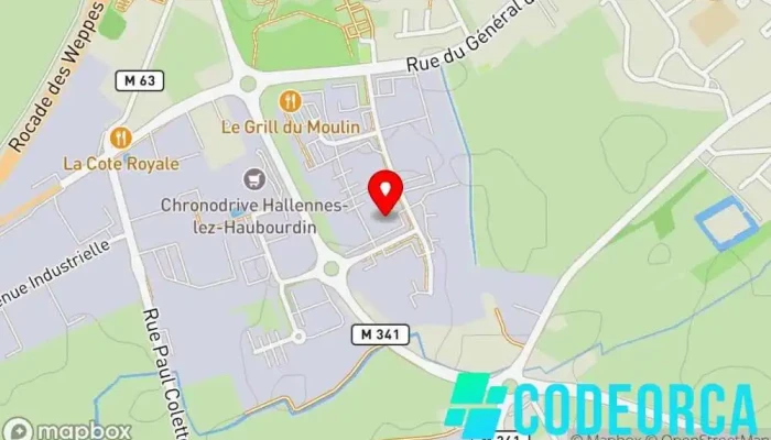 Agc -  Carte - Hallennes-lez-haubourdin