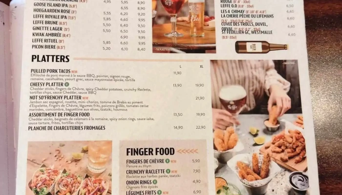 Au Bureau -  Menu - Maubeuge