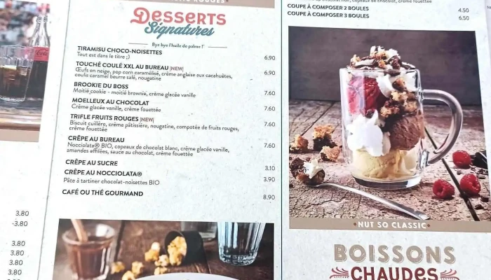 Au Bureau -  Menu - Dunkerque