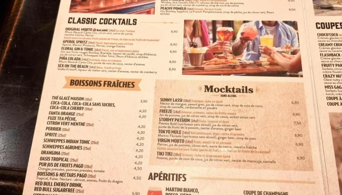 Au Bureau -  Menu - Saint-witz