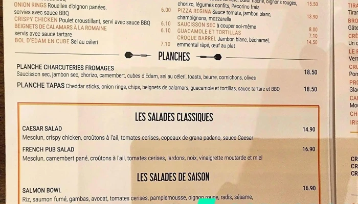 Barrel -  Menu - Lesquin