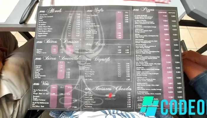 Bela Pausa -  Menu - Guînes
