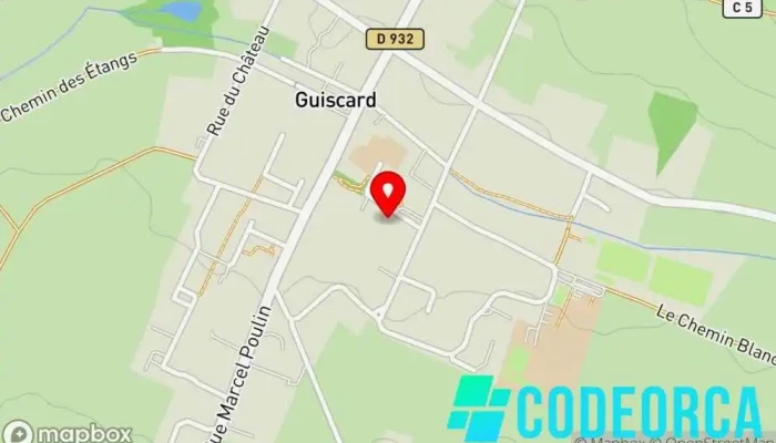 Centre Social Rural De Guiscard -  Carte - Guiscard