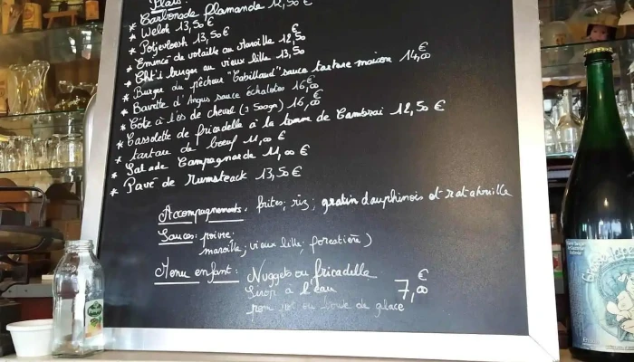 Estaminet Chez Leon Menu - Estaires