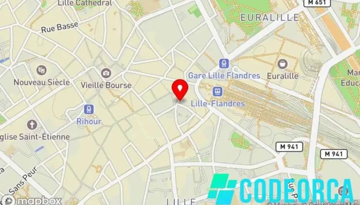 carte de Hi agency Agence de publicité à Lille