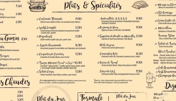 Impression Menu -  Fabricant - Cysoing