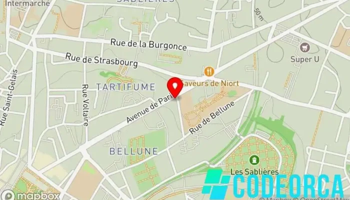 carte de Pauline Montier, experte SEO freelance ✨ Consultant en marketing, Service de marketing Internet, Agence de marketing, Concepteur de sites Web à Niort