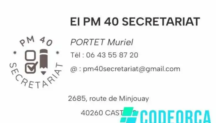 Pm40 Secrétariat - 40260 Castets