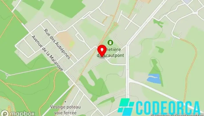 carte de Salle Jean Ferrat  à Escautpont