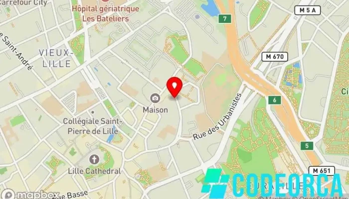 Sarl Une Ile -  Carte - Lille