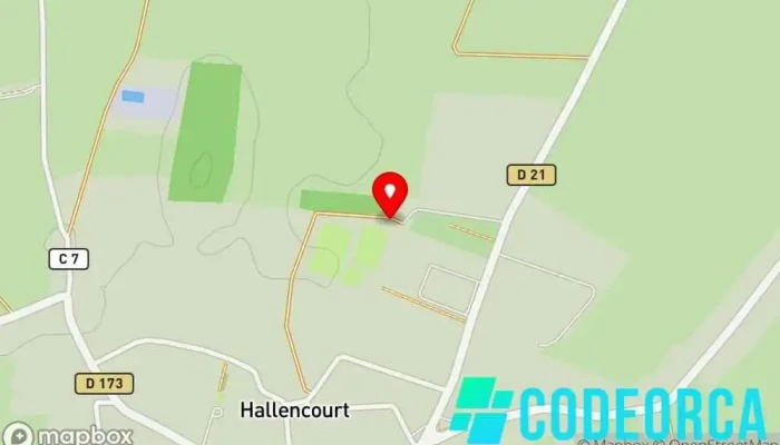 Stade De Football De Hallencourt -  Carte - Hallencourt